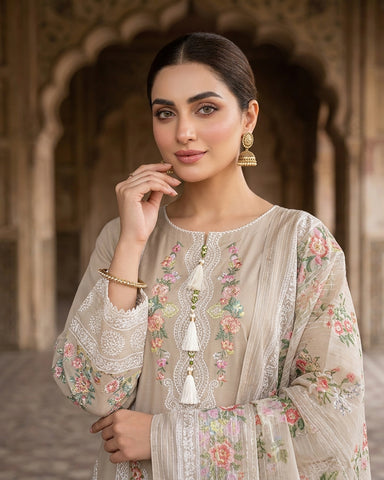 Marwa - Embroidered - Premium Winter Cotton
