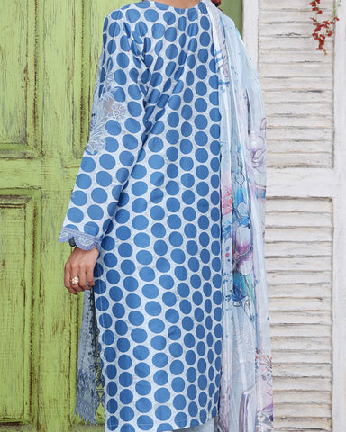 Designer Three Pieces | Polka Dots | Cambric