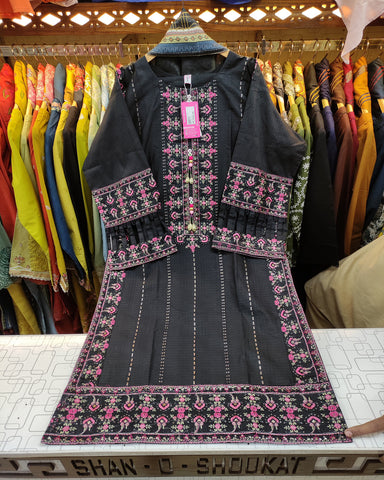 Designer Embroidered Three Piece | Laadli | Khaddar