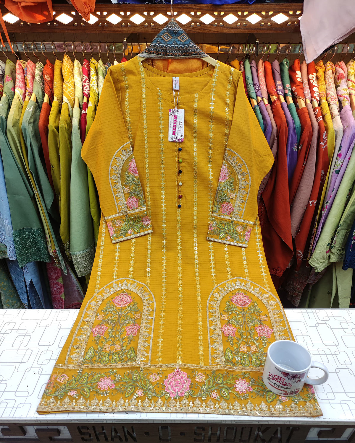 Designer Embroidered Three Piece | Dome | Winter Cotton