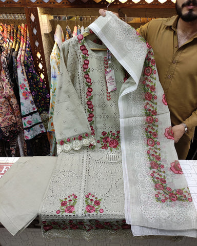 Designer Three Piece | Mishal | Lawn