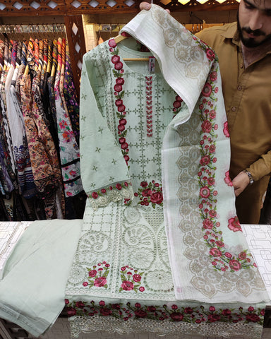 Designer Three Piece | Mishal | Lawn