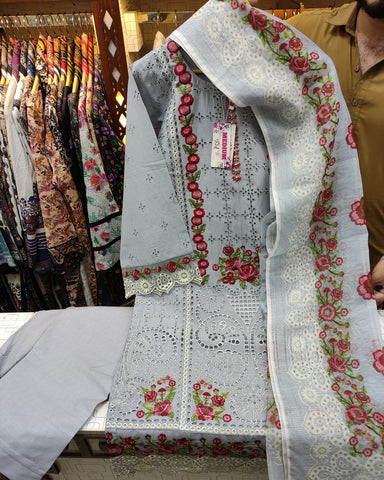 Designer Three Piece | Mishal | Lawn