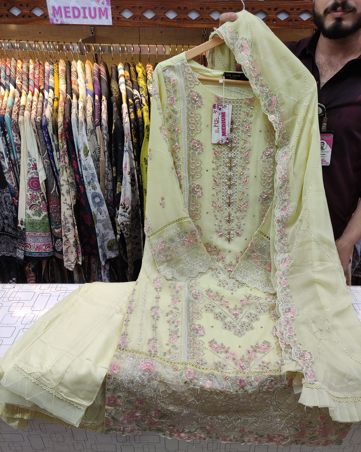 Three Piece Formals | Festive Embroidered | Premium Chiffon (Inner Attached)