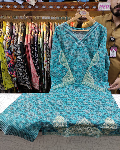 Designer Two Piece | Printed Co-Ords | Soft Lawn