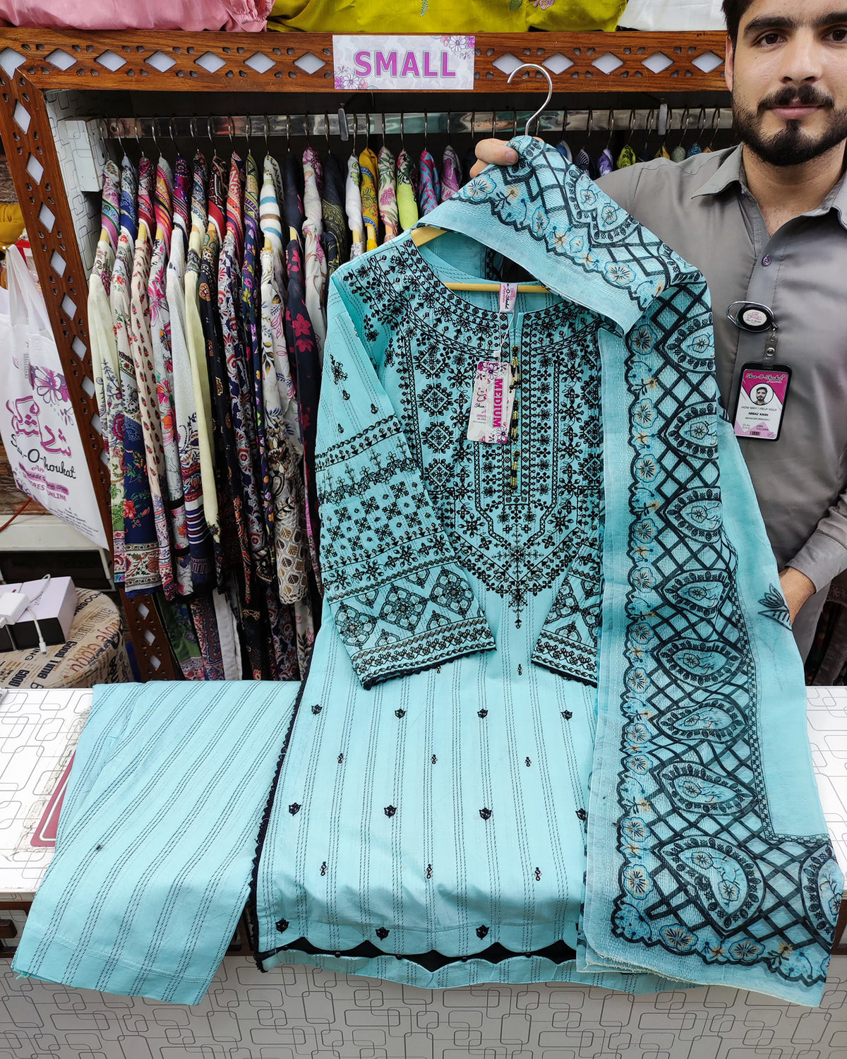 Designer Embroidered Three Piece | Minsa | Doria Lawn