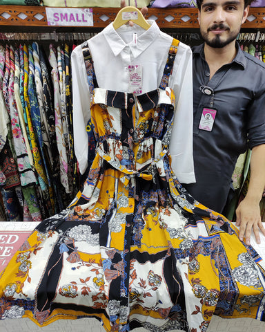 Designer Printed Rompers with Shirt | Georgette Fabric
