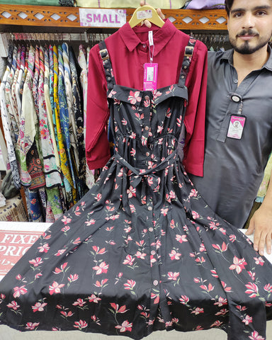 Designer Printed Rompers with Shirt | Georgette Fabric