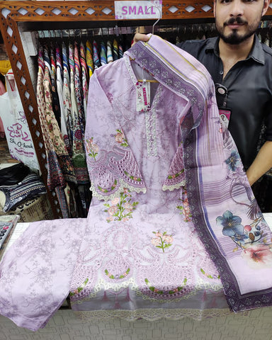 Designer Three Pieces | Roop-VI | Soft Print Cotton Lawn