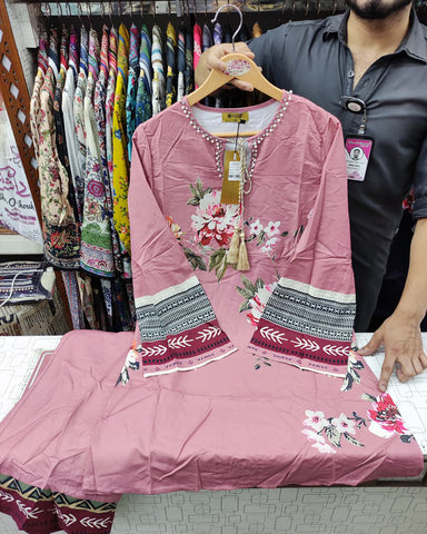 Floral Printed Western Shirt | Tussle Motti Punched | Georgette