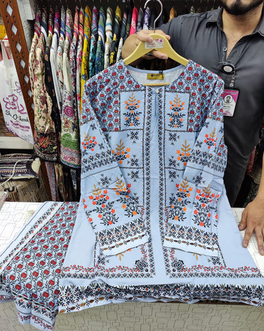 Western CoOrds Two Piece | Closed Chaak | Georgette