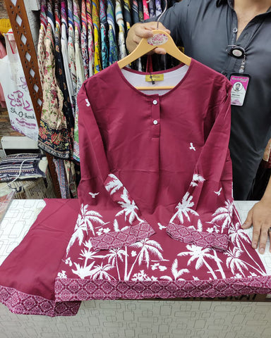 Western CoOrds Two Piece | Closed Chaak | Georgette