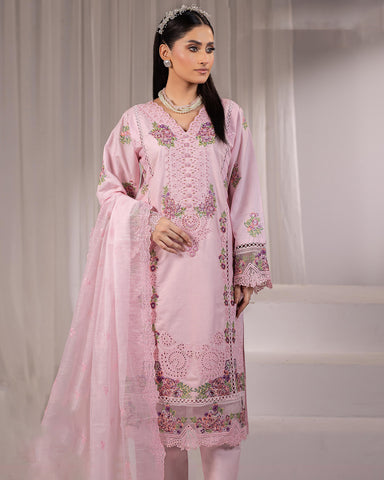 Embroidered Three Pieces | Luxury Designer | Winter Plain Khaddar