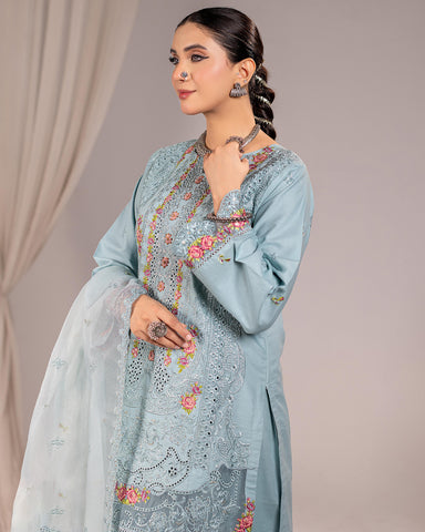 Embroidered Three Pieces | Luxury Designer | Winter Plain Khaddar