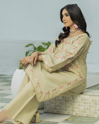 Designer Emb Three Pieces | Batik | Winter Khaddar