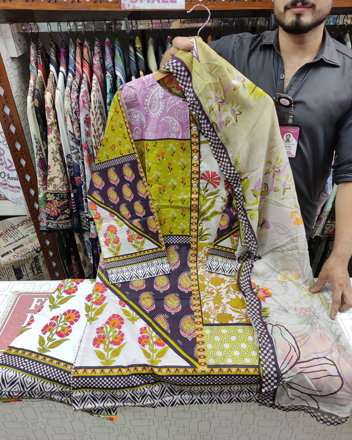 Designer Three Pieces | Printed - Mid Season Special | Cambric