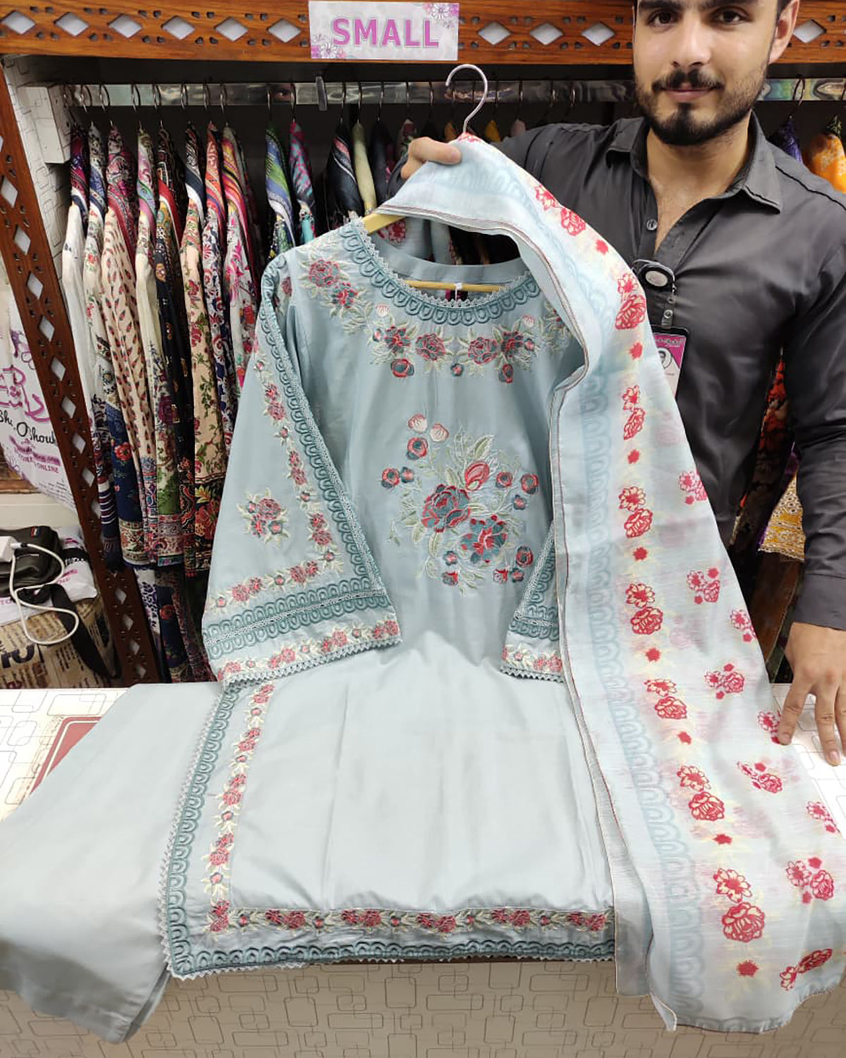 Designer Emb Three Pieces | Batik | Winter Khaddar