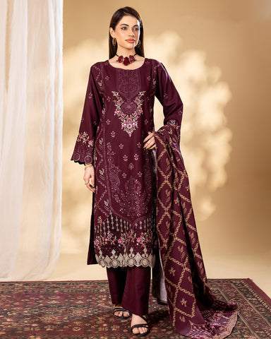 Designer Three Pieces | Sajni | Winter Dhanak