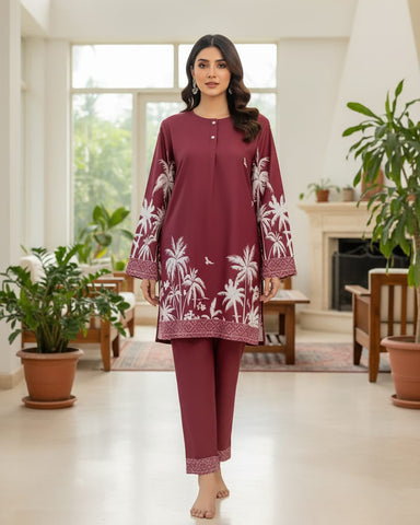 Western CoOrds Two Piece | Closed Chaak | Georgette