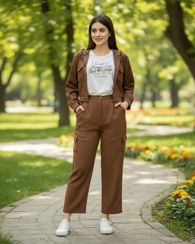 Western CoOrds Set | Designer "Hoodie" | Crinkled CY