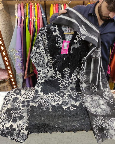 Designer Three Piece | Mano - Winter Special | Premium Corduroy Khaddar