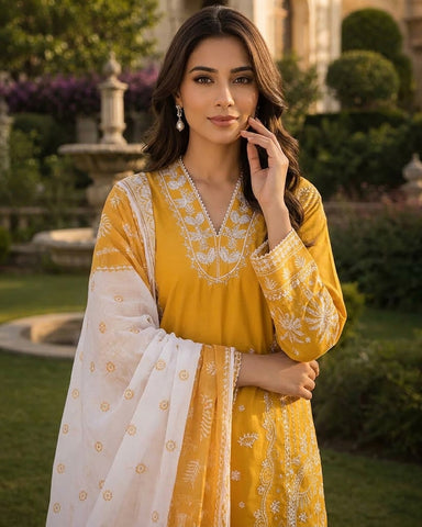 Malika-E-Sarma - Embroidered - Premium Winter Cotton