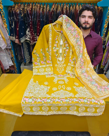 Marwa - Embroidered - Premium Winter Cotton