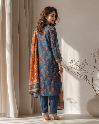 Zavia - Printed - Premium Khaddar