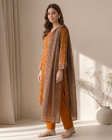Zavia - Printed - Premium Khaddar