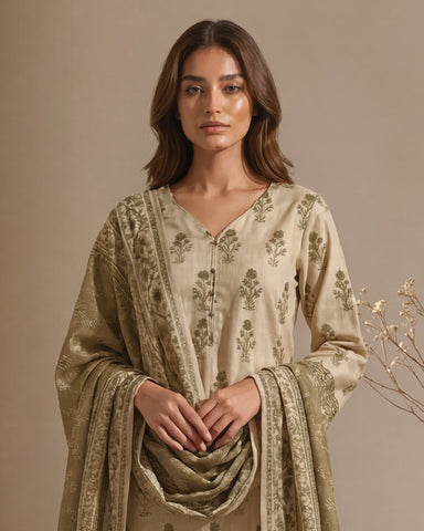 Zavia - Printed - Premium Khaddar