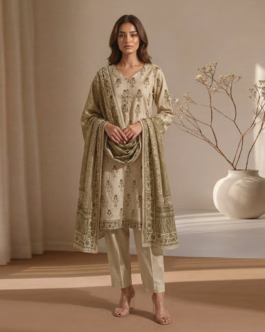 Zavia - Printed - Premium Khaddar