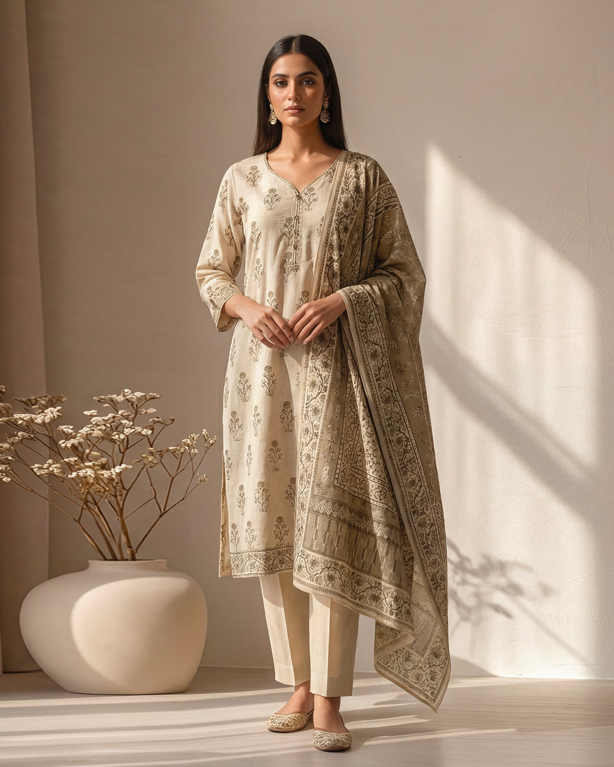 Zavia - Printed - Premium Khaddar