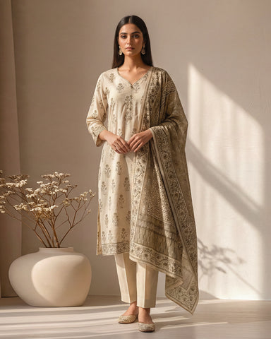 Zavia - Printed - Premium Khaddar