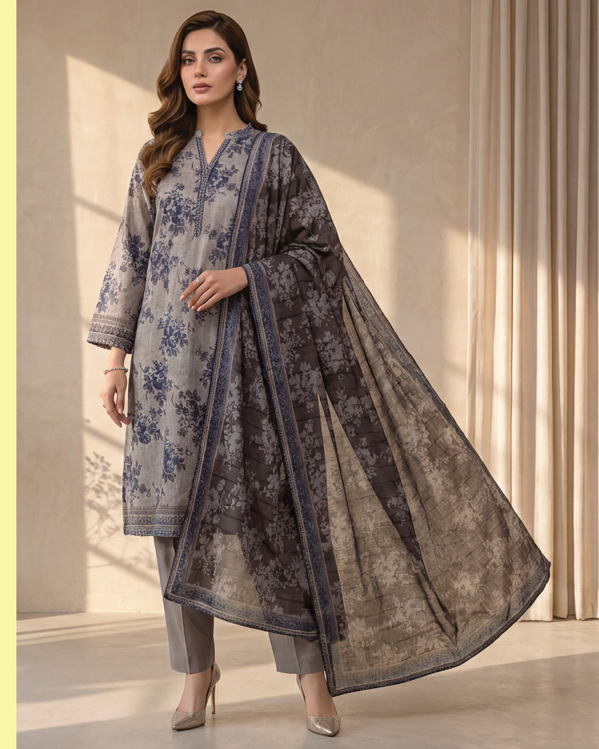 Zavia - Printed - Premium Khaddar