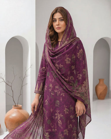 Zavia - Printed - Premium Khaddar
