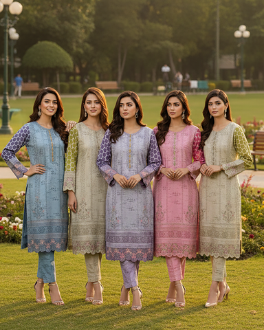 Designer Three Piece | Embroidered - Minahil | Premium Winter Cotton