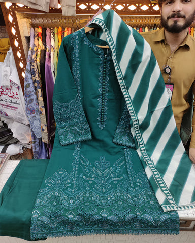Designer Three Piece | Shahzadi | Premium Winter Cotton / Winter Khaddar