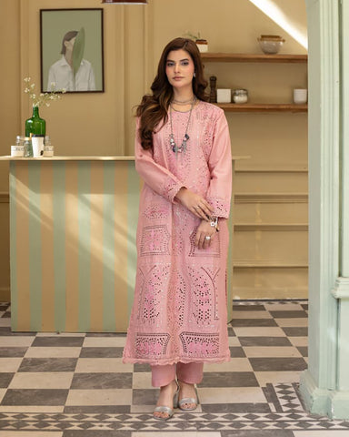 Designer Three Piece | Embroidered - Zarqa | Premium Lawn