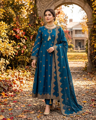 Gulcheen - Embroidered - Premium Winter Cotton