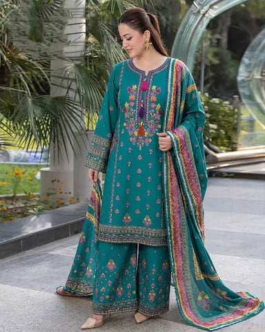 Sohni Heer - Embroidered - Premium Dhanak