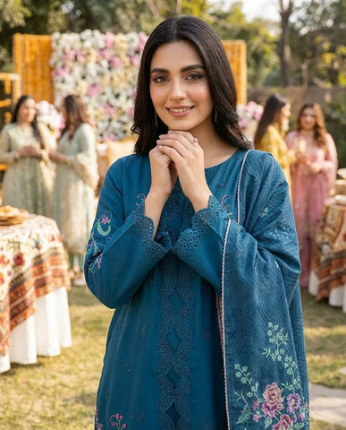 Mehrbano - Embroidered - Winter Cotton