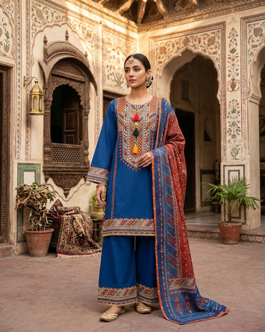 Maysaa - Embroidered - Premium Winter Cotton