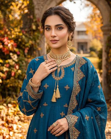 Gulcheen - Embroidered - Premium Winter Cotton