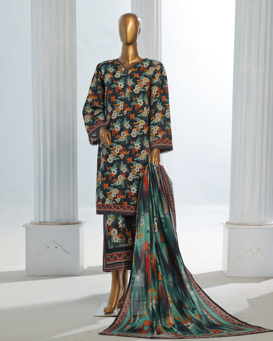 Three Piece | Digital Printed | Flapper Series | Khaddar