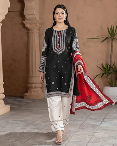 Designer Three Piece | Mohabbat | Winter Dhanak