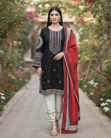 Designer Three Piece | Mohabbat | Winter Dhanak