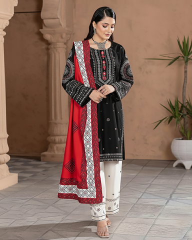 Designer Three Piece | Mohabbat | Winter Dhanak