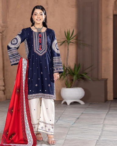 Designer Three Piece | Mohabbat | Winter Dhanak