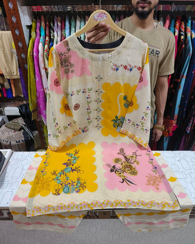 Rang E Saba - Printed - Premium Staple Linen