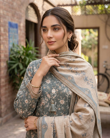 Khushrang - Printed - Premium Khaddar
